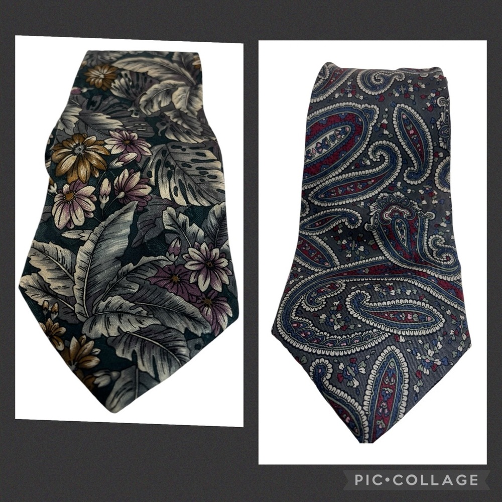 Vintage Oscar de la Renta Couture Ties